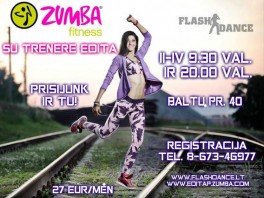 ZUMBA, KALANETIKA Kaune su trenere Edita