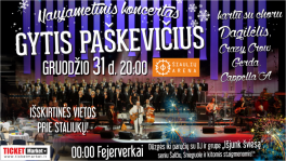 NAUJAMETINĖ NAKTIS SU GYČIU PAŠKEVIČIUMI | ŠIAULIAI